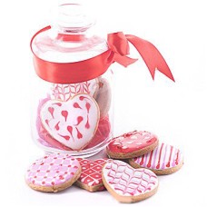 Java sugar cookie in a glass jar