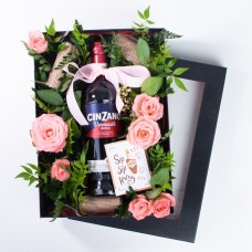 Celebration Of Love Flowers & Wine Gift