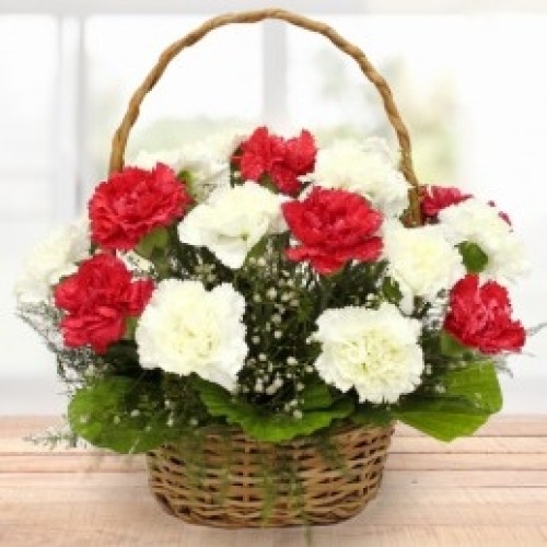 Basket of Carnations
