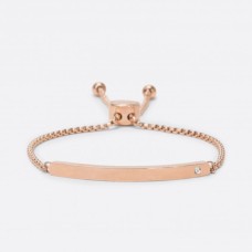 Stainless steel rose gold bracelet