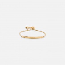 Stainless steel bracelet with adjustable slide