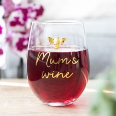 Mum's Stemless Wine Glass