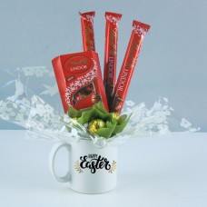 Happy Easter Mug with Lindor Truffles