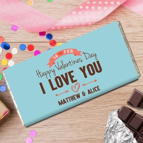 Personalised Chocolate Bar I Love You