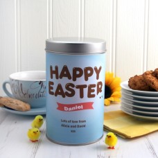 Personalised Happy Easter Cookie Tin
