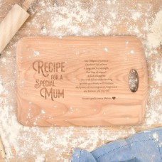 Recipe For A Special Mum Chopping Board