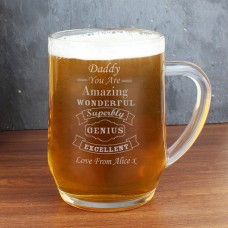 Personalised Vintage Typography Tankard