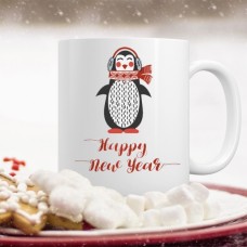 Happy New Year Penguin Mug