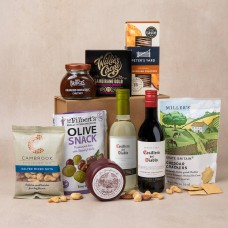 Luxury Cheese & Wine Hamper- White & Red Combo