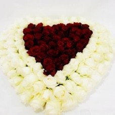 Heart-Shaped Roses Arrangemen
