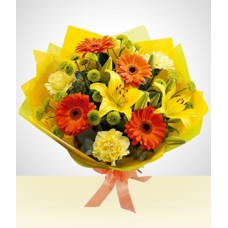 Spring Bouquet: Gerberas and Carnations