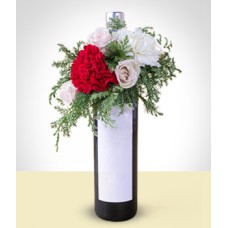 Wine adorned in flowers