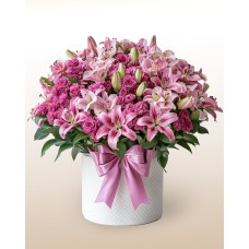 Symphony of Lilies and Roses