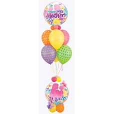 Bukiet 906 Mother & Child Butterflies Qualatex #55581-2