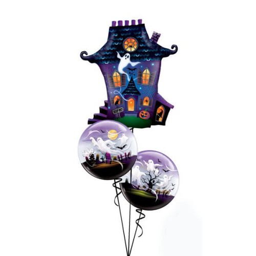 Ghostly Haunted House Qualatex