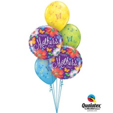 Bukiet 563 Mother's Day Butterflies Qualatex #24082-2 14518-3