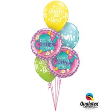 Bukiet 251 Mother's Day Watering Can Qualatex #24047-2 28189-3