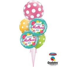 Bukiet 597 Giant Mother's Day Polka Dots Qualatex #16872 25574-1 47380-2 84651-2