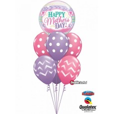 Bukiet 575 Pastel Mother's Day Qualatex #47636 14248-3 45389-3