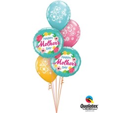 Bukiet 588 Pretty Mother's Day Polka Dots Qualatex #47380-2 48370-3
