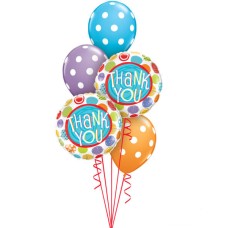 Thank You Patterned Dots Qualatex