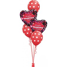 18inch - 46cm Valentine”s Shimmering Hearts Qualatex
