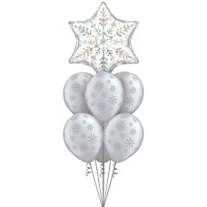 22 Inch  or 56cm Dazzling Snowflake Qualatex