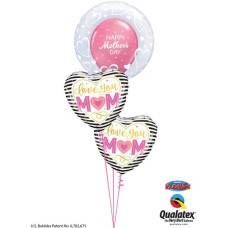 Bukiet 930 Show Mom Your Heart Qualatex #29505 55824-2 57182-1