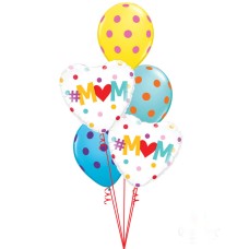 Bukiet 892 Mother's Day Pretty Polka Dots And Hearts