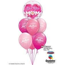 Bukiet 904 Big Heart Mother's Day Qualatex #82542 85704-6 43791-2 43766-2 25572-2