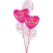 Bouquet 703 Gold Script Valentine Hearts