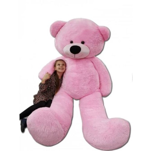LARGE PLUSH BEAR 220cm PLUSH BEAR GIANT MASCOT – PINK