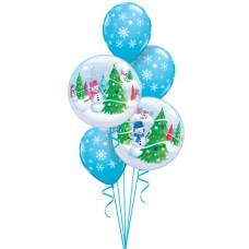 22 Inch  or 56cm Festive Trees and Snowmen
