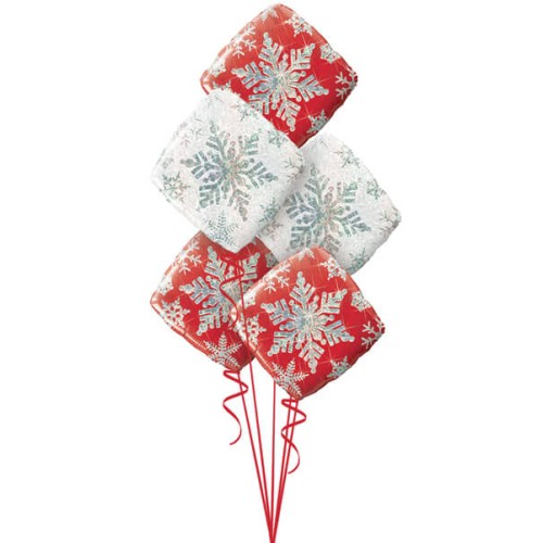 Snowflake Sparkles Red