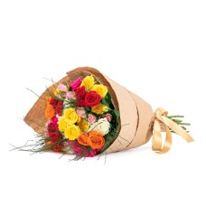 Kraft Sunshine Series - Mix Mini Rose Bouquet