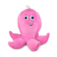Funny octopus cuddly toy (pink)