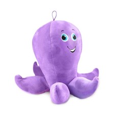 Funny octopus cuddly toy (purple)
