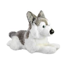 Dog cuddly toy Husky (lying, 32 or 42 cm)