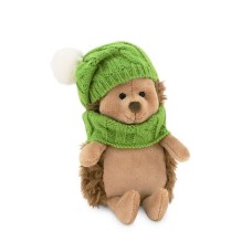 Hedgehog cuddly toy with hat and scarf (Life Collection)