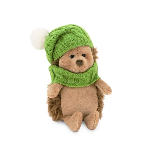 Hedgehog cuddly toy with hat and scarf (Life Collection)