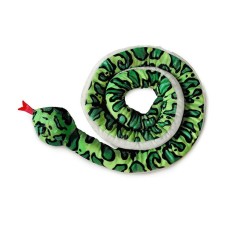 Snake cuddly toy (2.5 meters) Green or Yellow