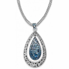 Crystal Voyage Teardrop Convertible Long Necklace
