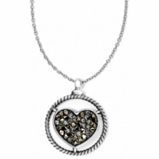 Crystal Rocks Heart Necklace