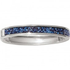 Crystal Rocks Slim Hinged Bangle
