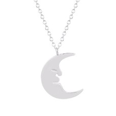 Moon Face Necklace
