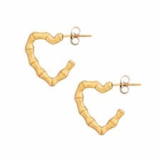 Hailey Heart Hoop Earrings