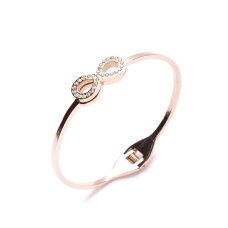 Tied Together Infinity Bracelet Rose Gold