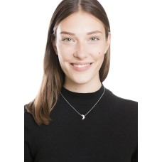Half Moon Silver Necklace