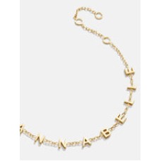 Mini 18K Gold Custom Spaced Letter Name Bracelet