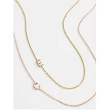 Maya Brenner Asymmetrical Custom Initial Necklace